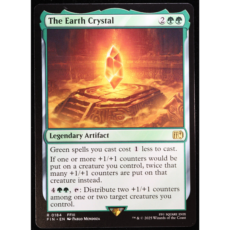 MTG The Earth Crystal Final Fantasy Foil English NM