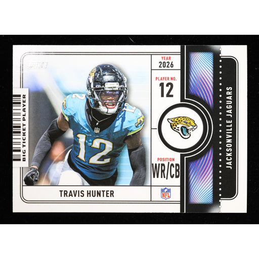 2026 Topps Flagship Travis Hunter Big Ticket Players BTP-12 Jaguars front