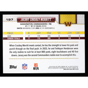 2026 Topps Flagship Jacory Croskey-Merritt #197 Football Leather Foil back