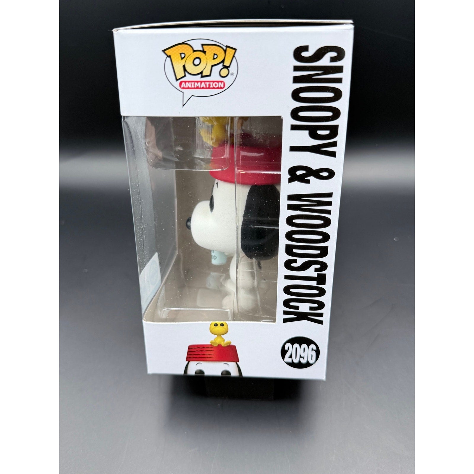 Snoopy Woodstock Funko Pop 2096 side view box