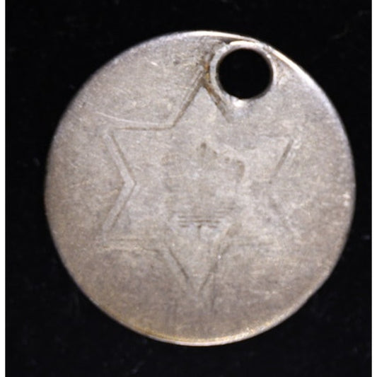 Holed Silver Three Cent Trime Date Unknown US Coin