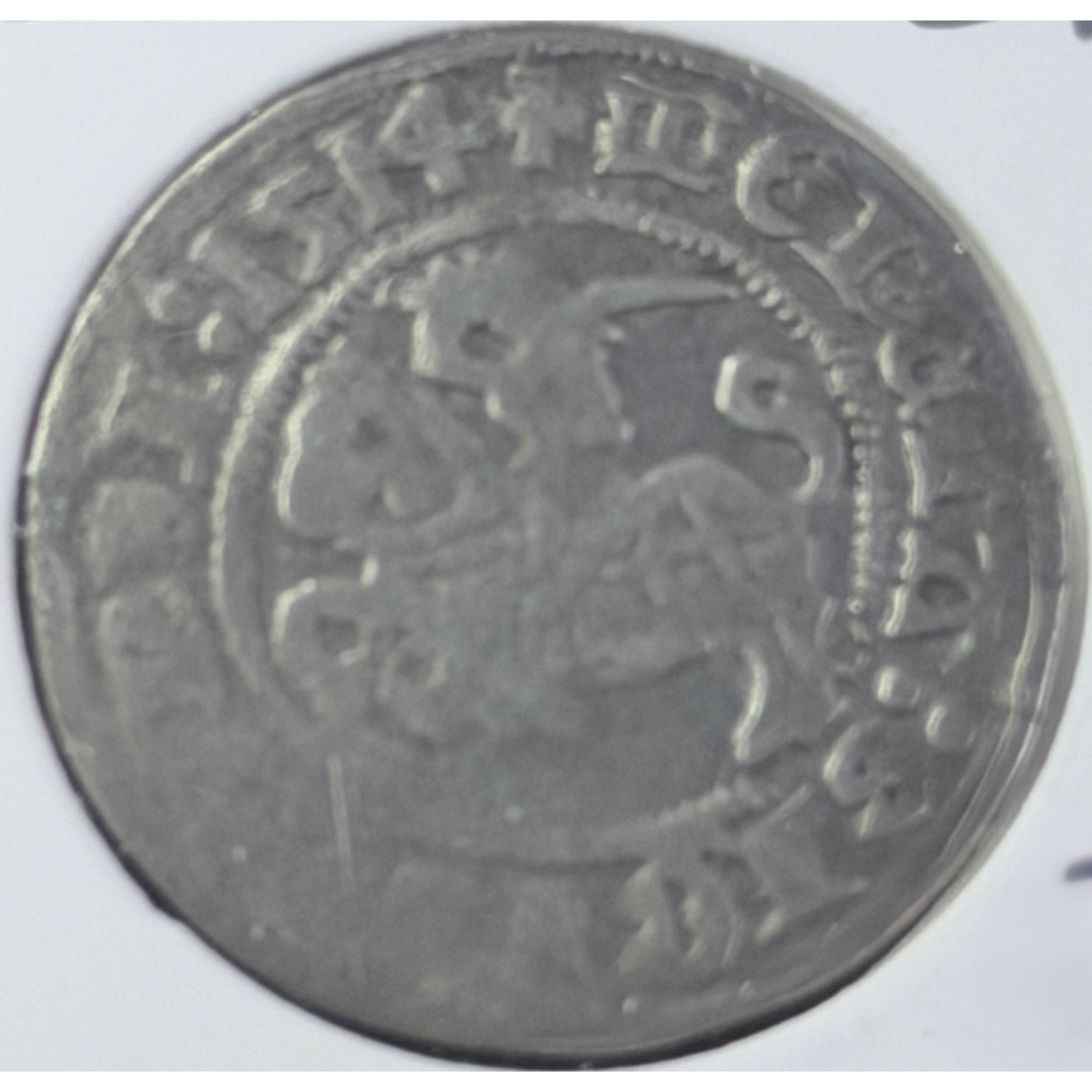 1514 Sigismund I Silver Half Groat medieval hammered coin obverse