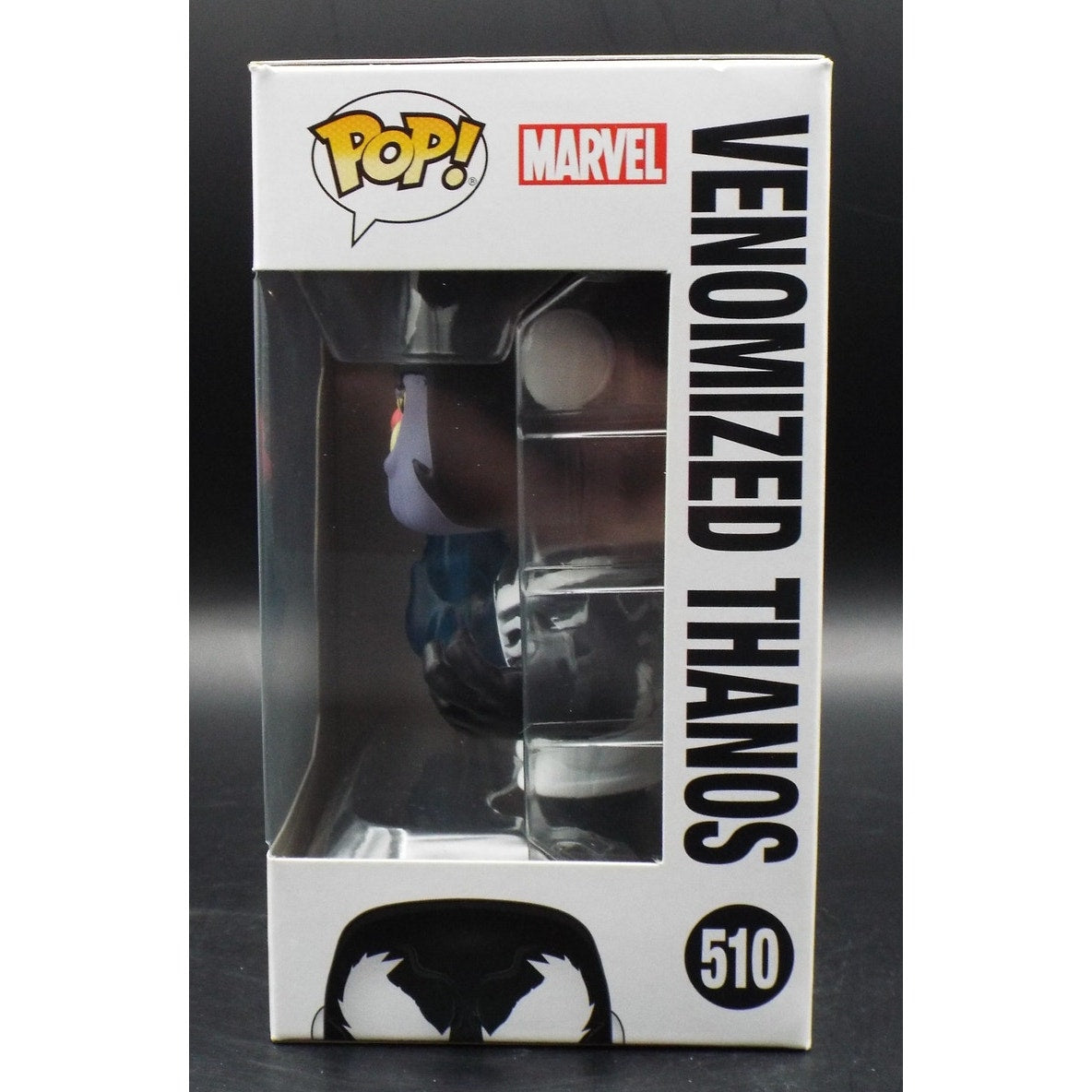 Venomized Thanos Funko Pop 510 side view box