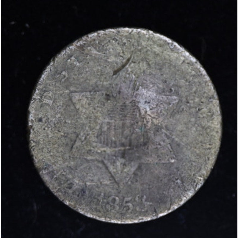 1853 Three Cent Silver Trime Type 1 US Coin