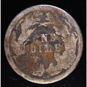 1876 CC Seated Liberty Dime Carson City Silver Coin Reverse