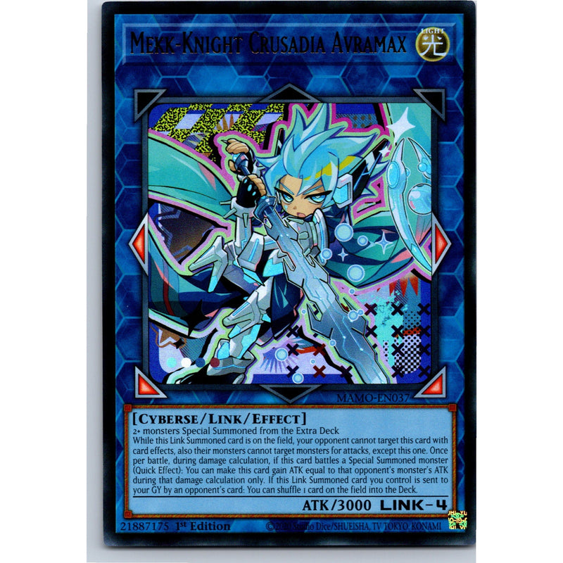 Yu-Gi-Oh! Mekk-Knight Crusadia Avramax MAMO-EN037 Ultra Rare 1st Ed NM