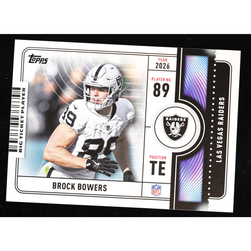 2026 Topps Flagship Brock Bowers Big Ticket Player BTP-10 — Near Mint