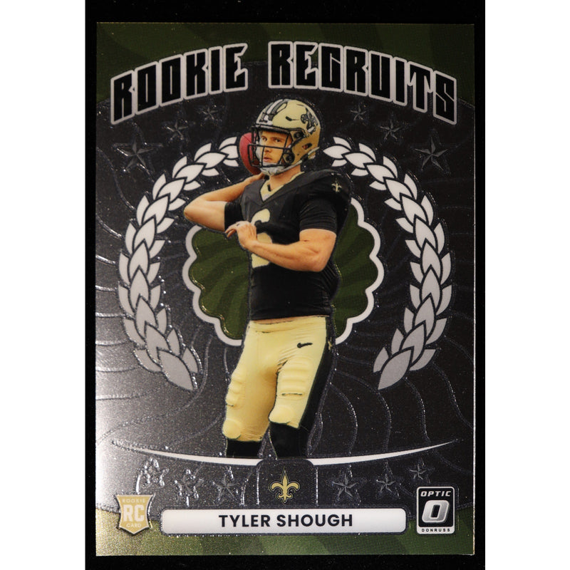 2025 Donruss Optic Tyler Shough RC Rookie Recruits #14 — Near Mint