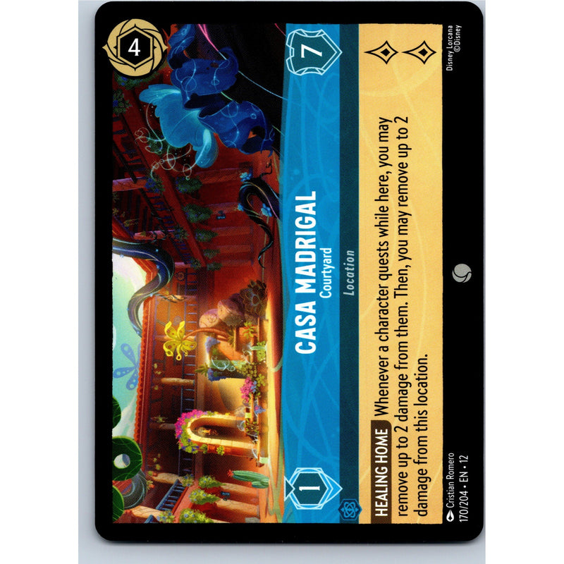 Disney Lorcana Casa Madrigal - Courtyard 170/204 WU Common Nonfoil NM