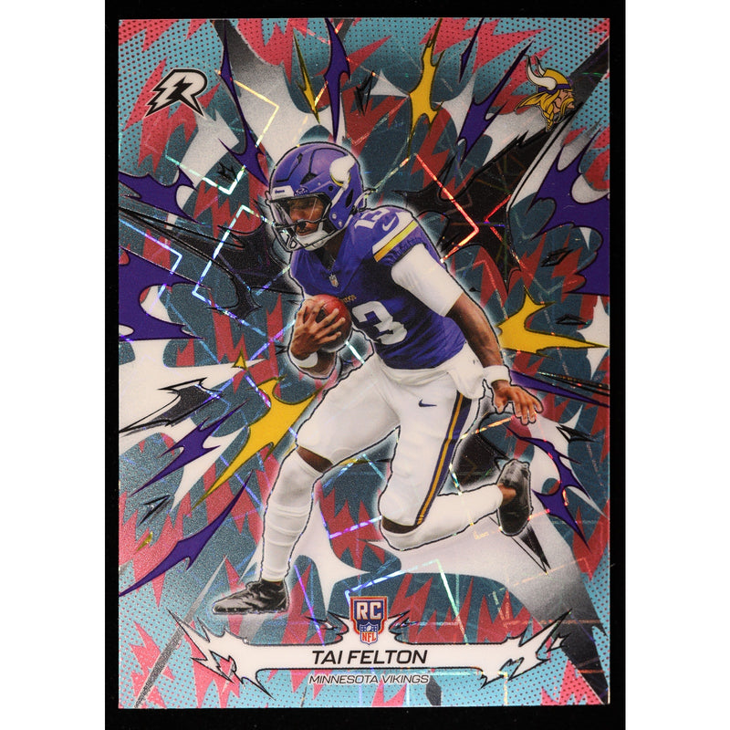 2025 Topps Resurgence Tai Felton RC #157 Sky Blue Pink Shock — Near Mint