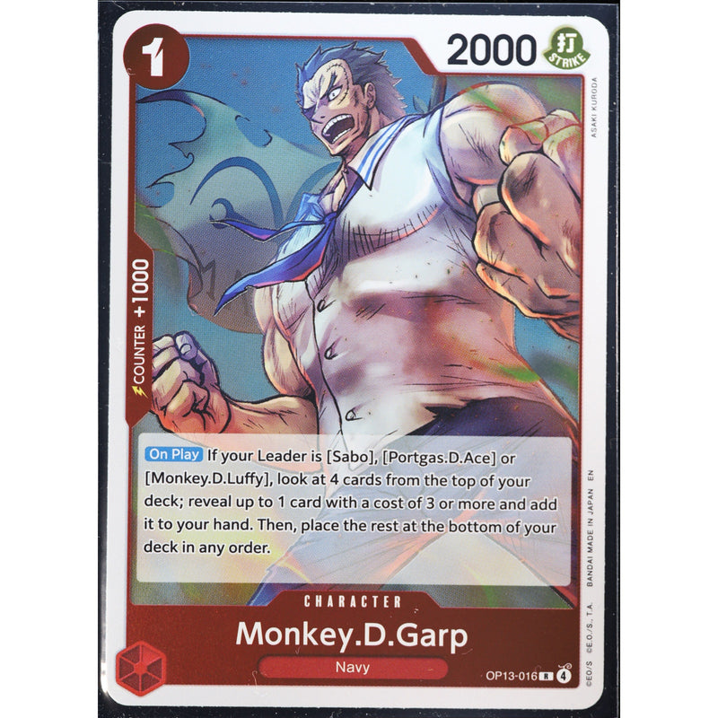 One Piece Card Game Monkey D. Garp OP13-016 English NM