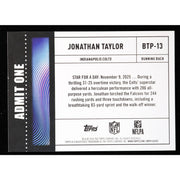 2026 Topps Flagship Jonathan Taylor Big Ticket Players BTP-13 Football back