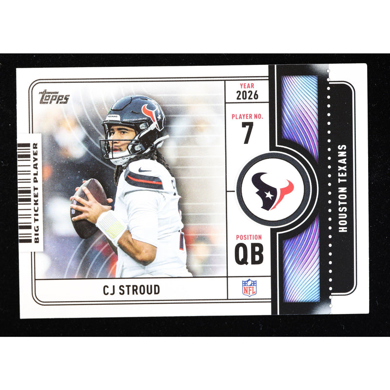 2026 Topps Flagship CJ Stroud Big Ticket Player BTP-15 — Near Mint