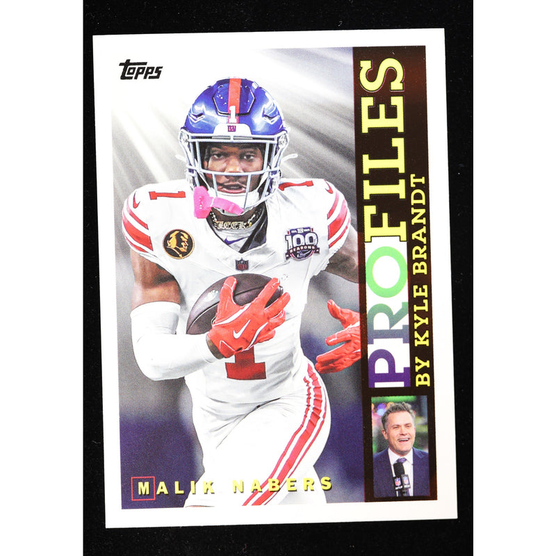 2026 Topps Flagship Malik Nabers Topps Profiles TP-3 — Near Mint