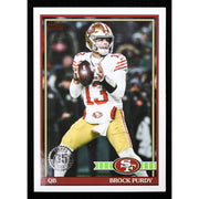 2026 Topps Flagship Brock Purdy 1991 Topps 91TF-3 Football front