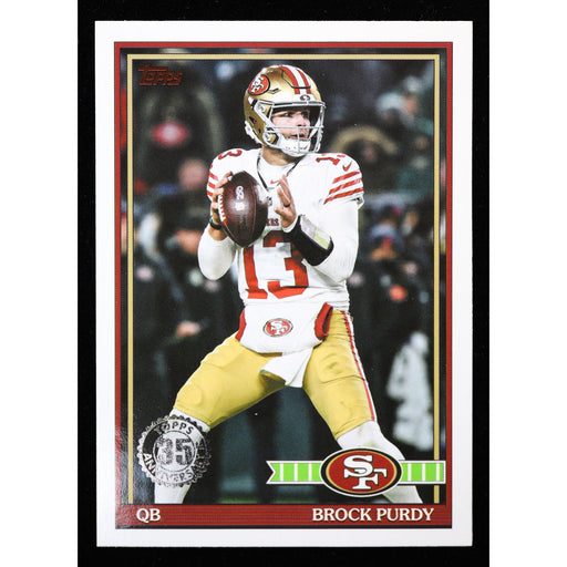 2026 Topps Flagship Brock Purdy 1991 Topps 91TF-3 Football front