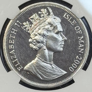 2000 Isle of Man Berlin Wall commemorative crown graded NGC MS67 copper nickel world coin Reverse