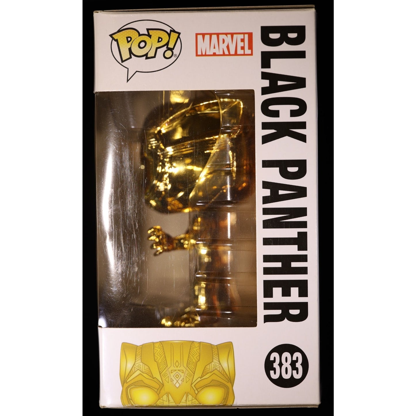 Funko Pop Marvel Black Panther Gold Chrome #383 Marvel Studios First Ten Years