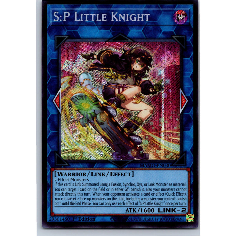 Yu-Gi-Oh! S:P Little Knight MAMO-EN030 Secret Rare 1st Ed NM