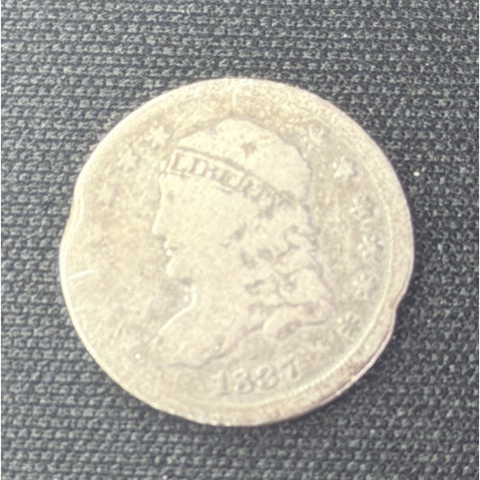 1837 Capped Bust Half Dime Obverse