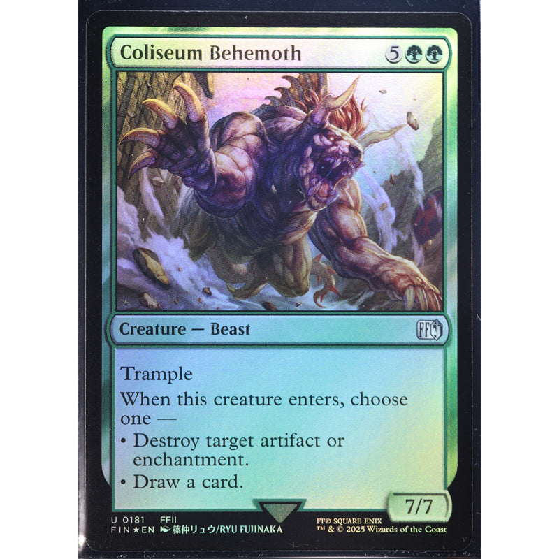 MTG Coliseum Behemoth Final Fantasy Foil English NM