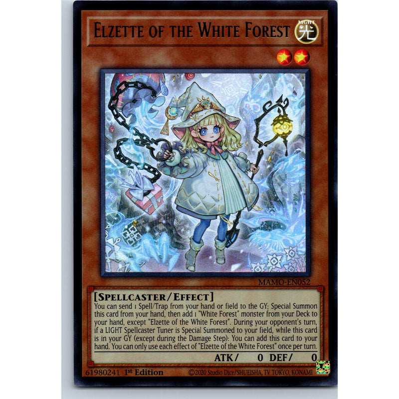 Yu-Gi-Oh! Elzette of the White Forest MAMO-EN052 Ultra Rare 1st Ed NM