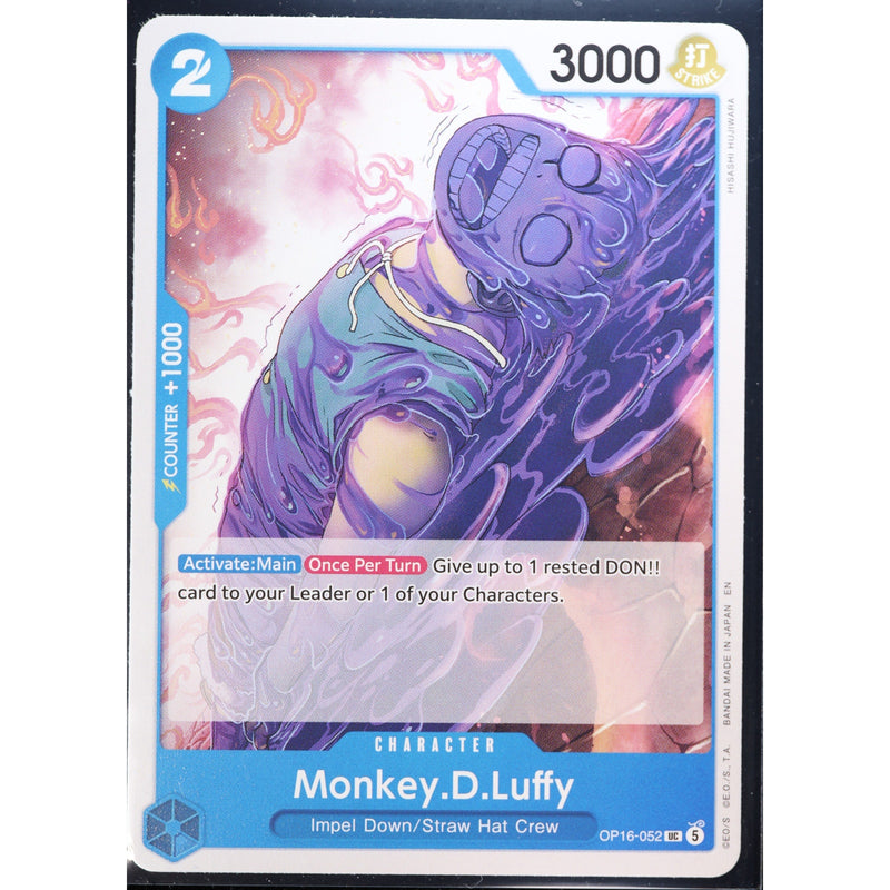 One Piece Card Game Monkey D. Luffy OP16-052 English NM