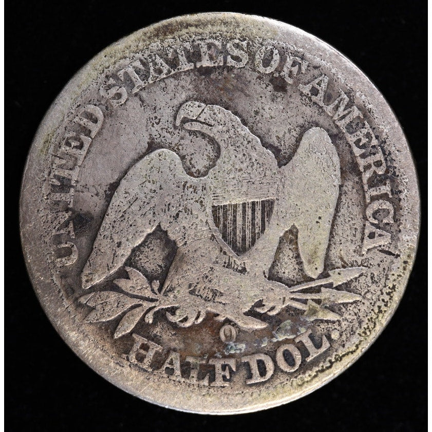 1854-O Seated Liberty Half Dollar New Orleans Silver Coin Reverse