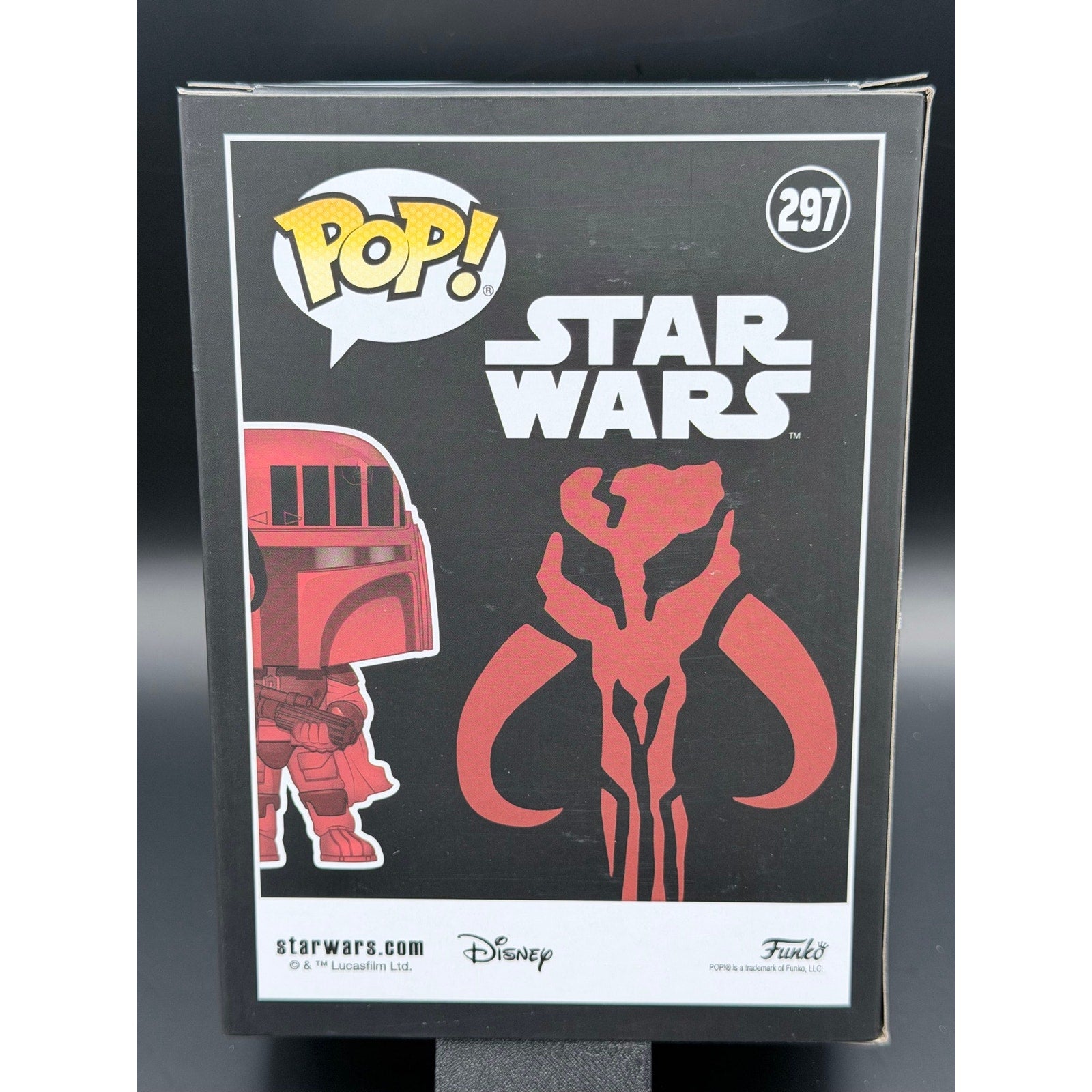 Funko Pop Boba Fett 297 Red WonderCon 2020 back view