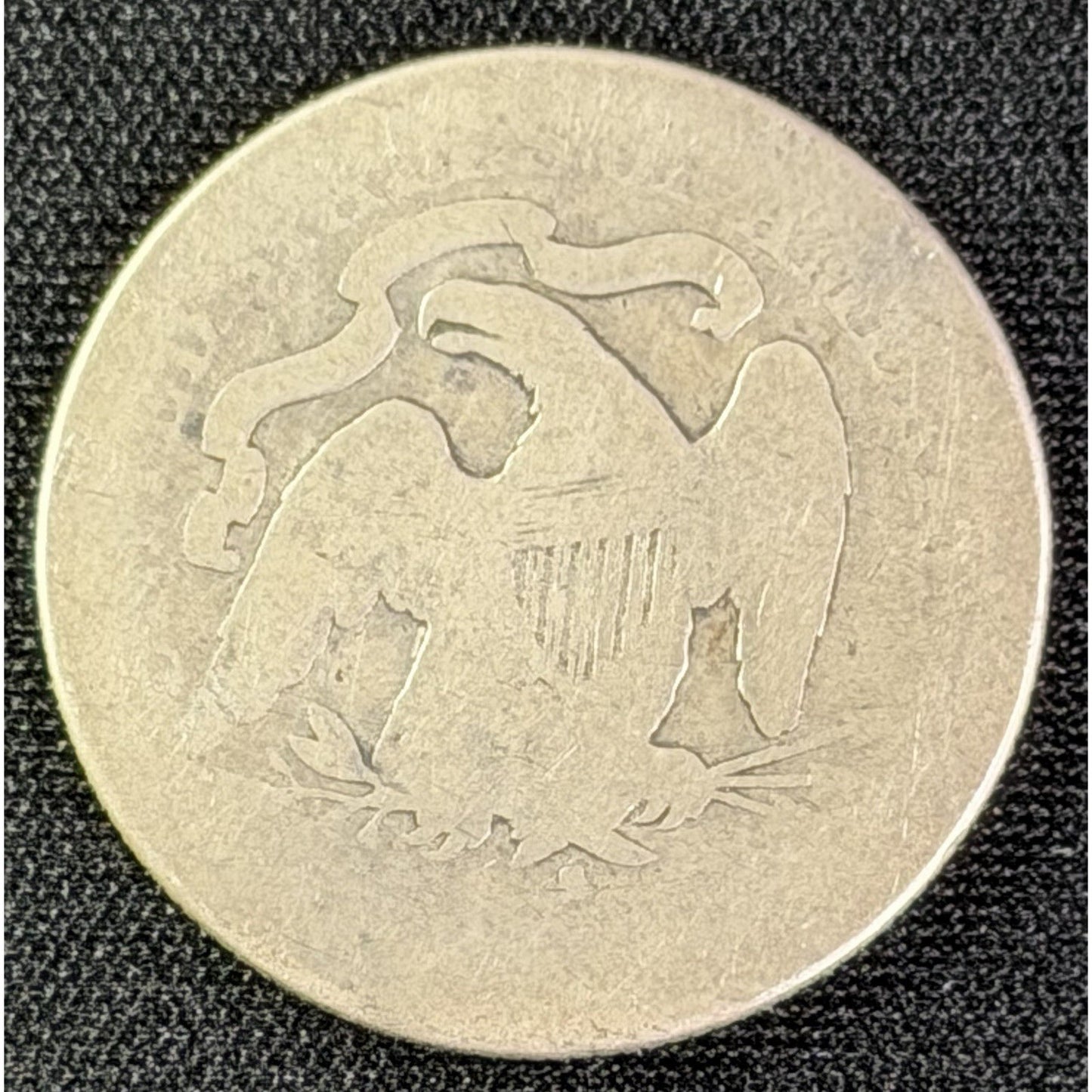 1877 S Seated Liberty Quarter reverse early silver 25C coin