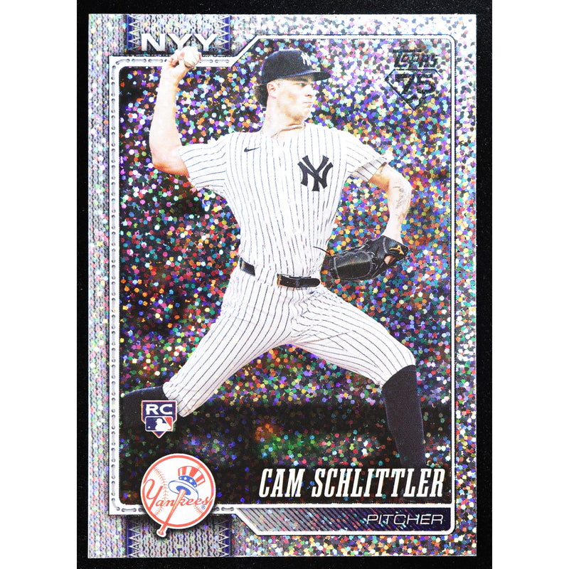 2026 Topps Celebration Cam Schlittler RC #111 Confetti Foil – Near Mint