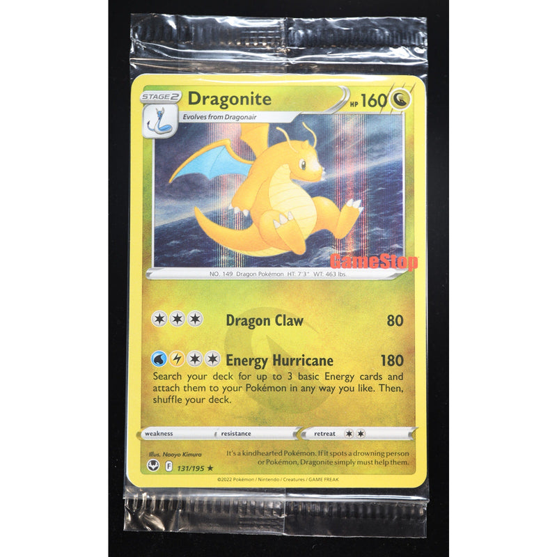 Pokemon Dragonite 131/195 Silver Tempest GameStop Stamped Sealed Promo