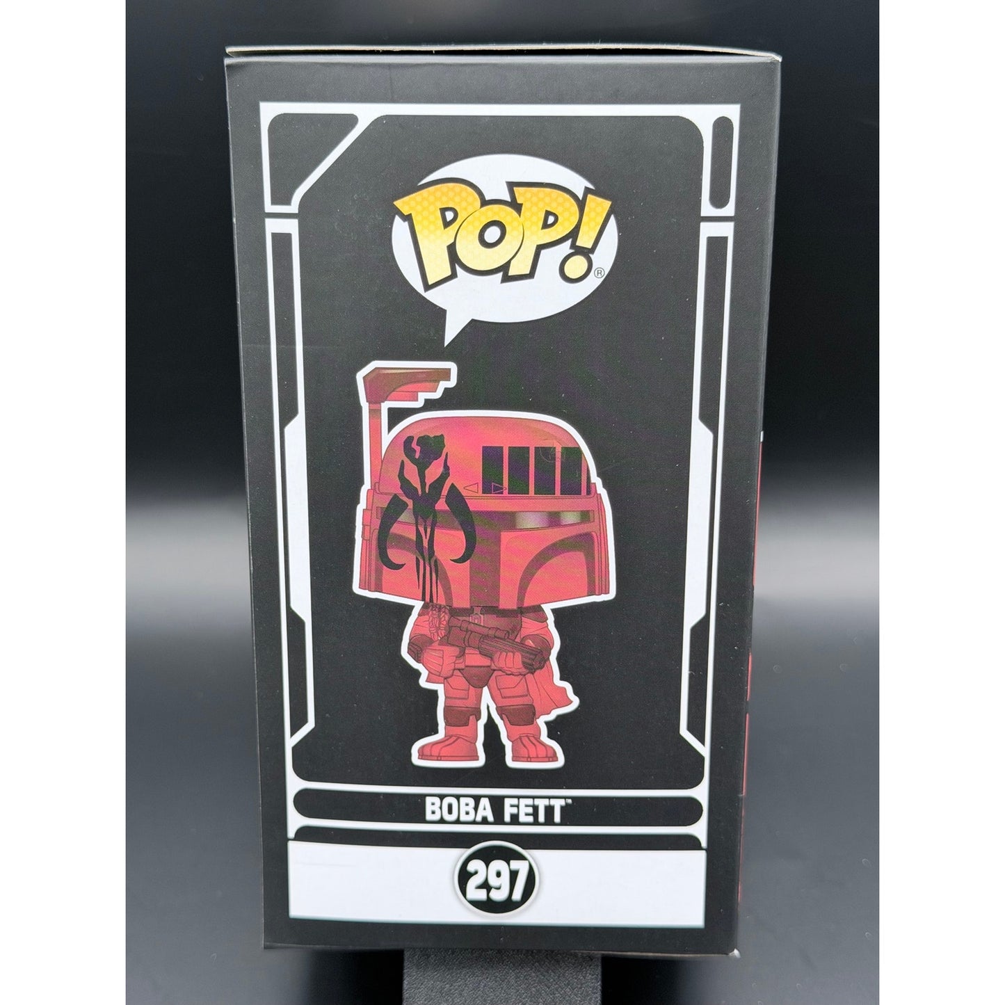 Funko Pop Boba Fett 297 Red WonderCon 2020 side view