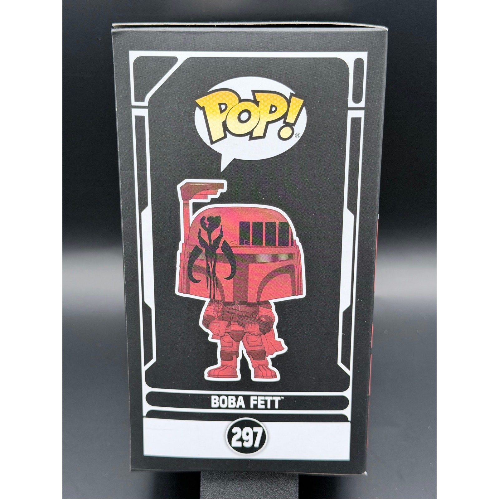 Funko Pop Boba Fett 297 Red WonderCon 2020 side view