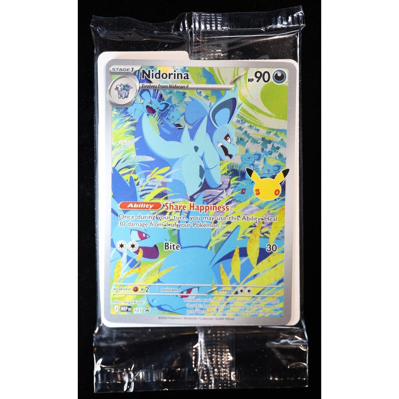Pokemon Nidorina MEP 101 30th Celebration Sealed Holo Promo English