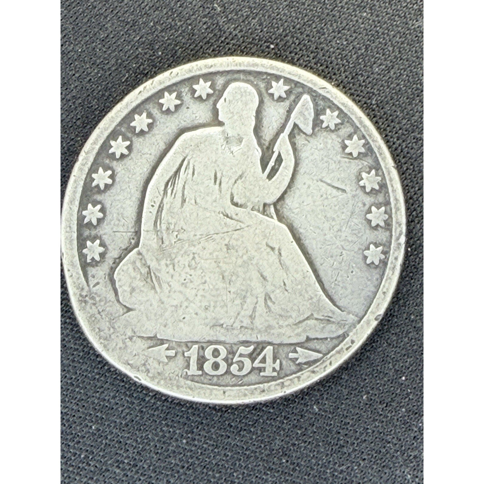 1854-O Seated Liberty Half Dollar obverse
