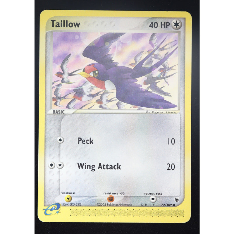 Pokemon Taillow 72/109 EX Ruby Sapphire Non-Holo English LP