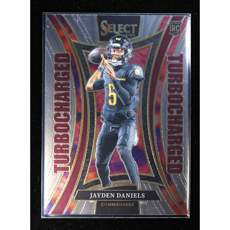 2024 Panini Select Jayden Daniels RC Turbocharged #12 — Near Mint