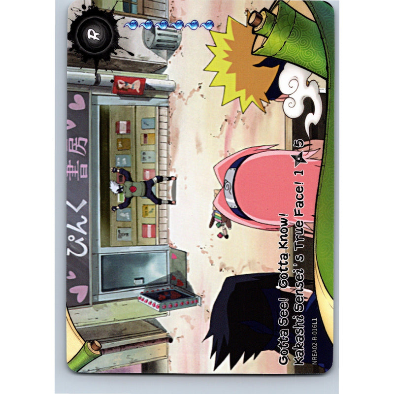 2026 Kayou Naruto Kakashi's True Face R NREA02-R-016L1 English NM
