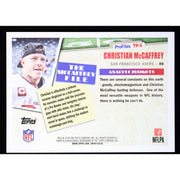 2026 Topps Flagship Christian McCaffrey Profiles TP-5 Football back