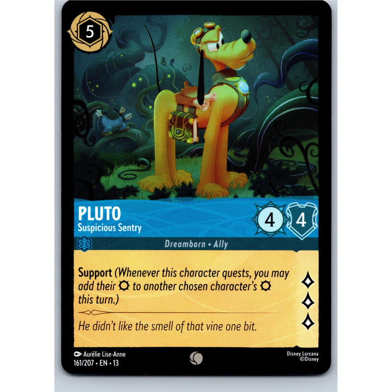 Disney Lorcana Pluto - Suspicious Sentry 161/207 AOTV Common Nonfoil NM