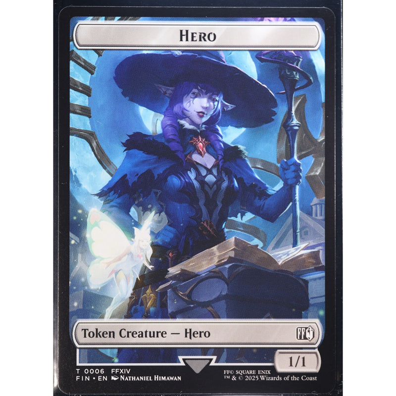 MTG Hero Robot Warrior Double Sided Token Final Fantasy Foil NM
