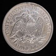 1875 Seated Liberty Half Dollar Silver 50C Coin Reverse