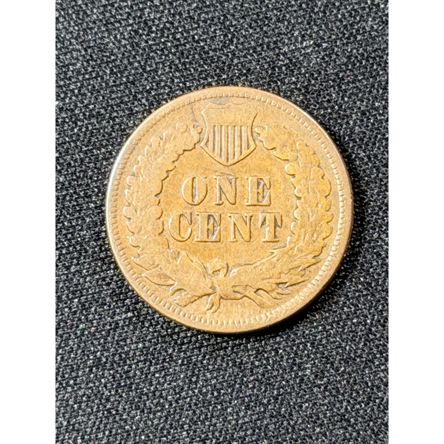 1873 Indian Head Cent Open 3 reverse better date coin