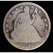 1854-O Seated Liberty Half Dollar New Orleans Silver Coin Obverse