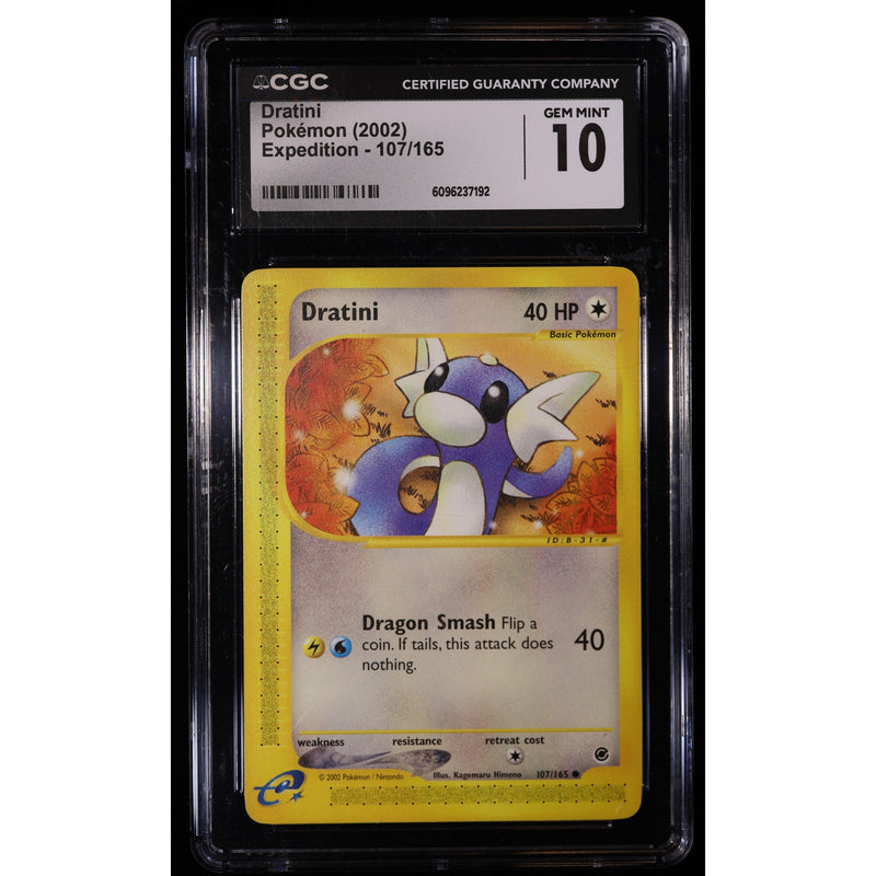 Dratini 107/165 CGC 10 Gem Mint Pokémon Expedition 2002