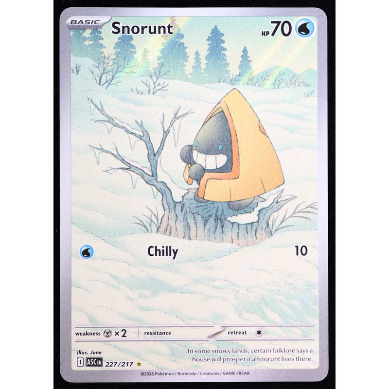 Pokemon Snorunt 227/217 Ascended Heroes Illustration Rare Holo English NM