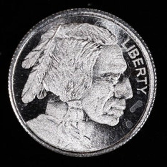 Monarch Precious Metals 1 Gram .999 Fine Silver Buffalo Round