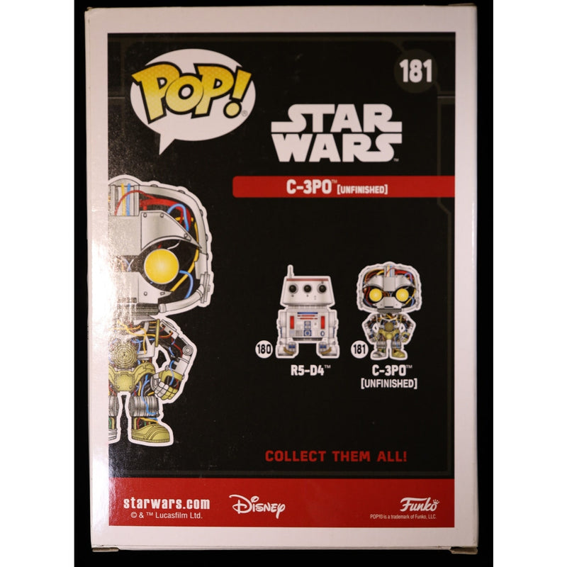 Funko Pop Star Wars C-3PO Unfinished #181 Smuggler's Bounty Exclusive