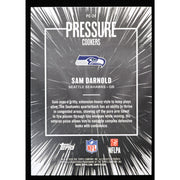 2026 Topps Flagship Sam Darnold Pressure Cookers PC-24 Pink Crackle Foil back